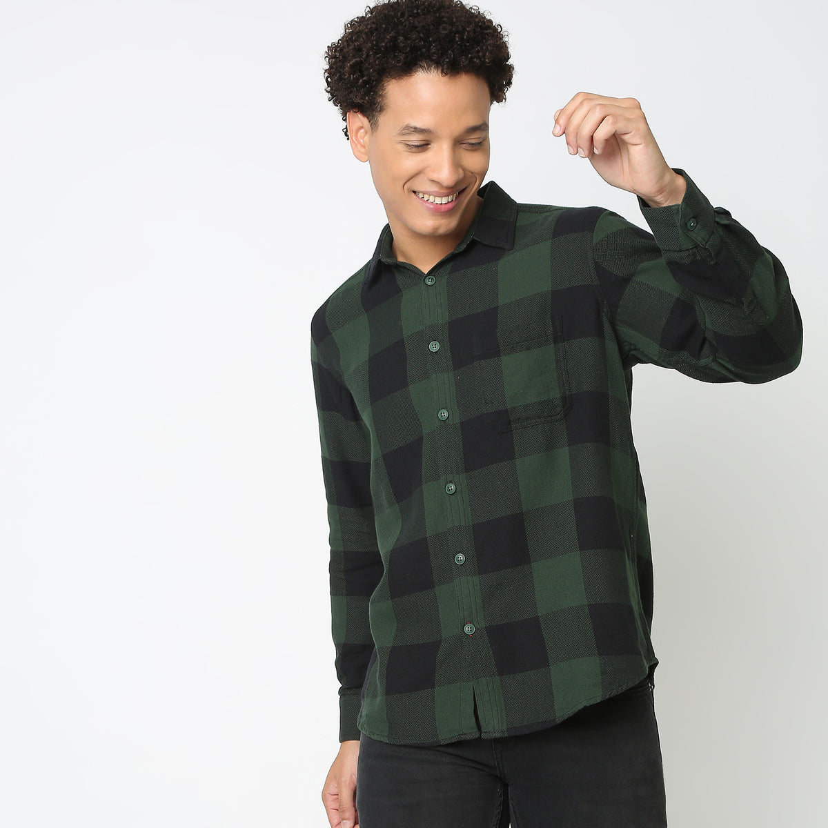 Regular Fit Checkered Shirt