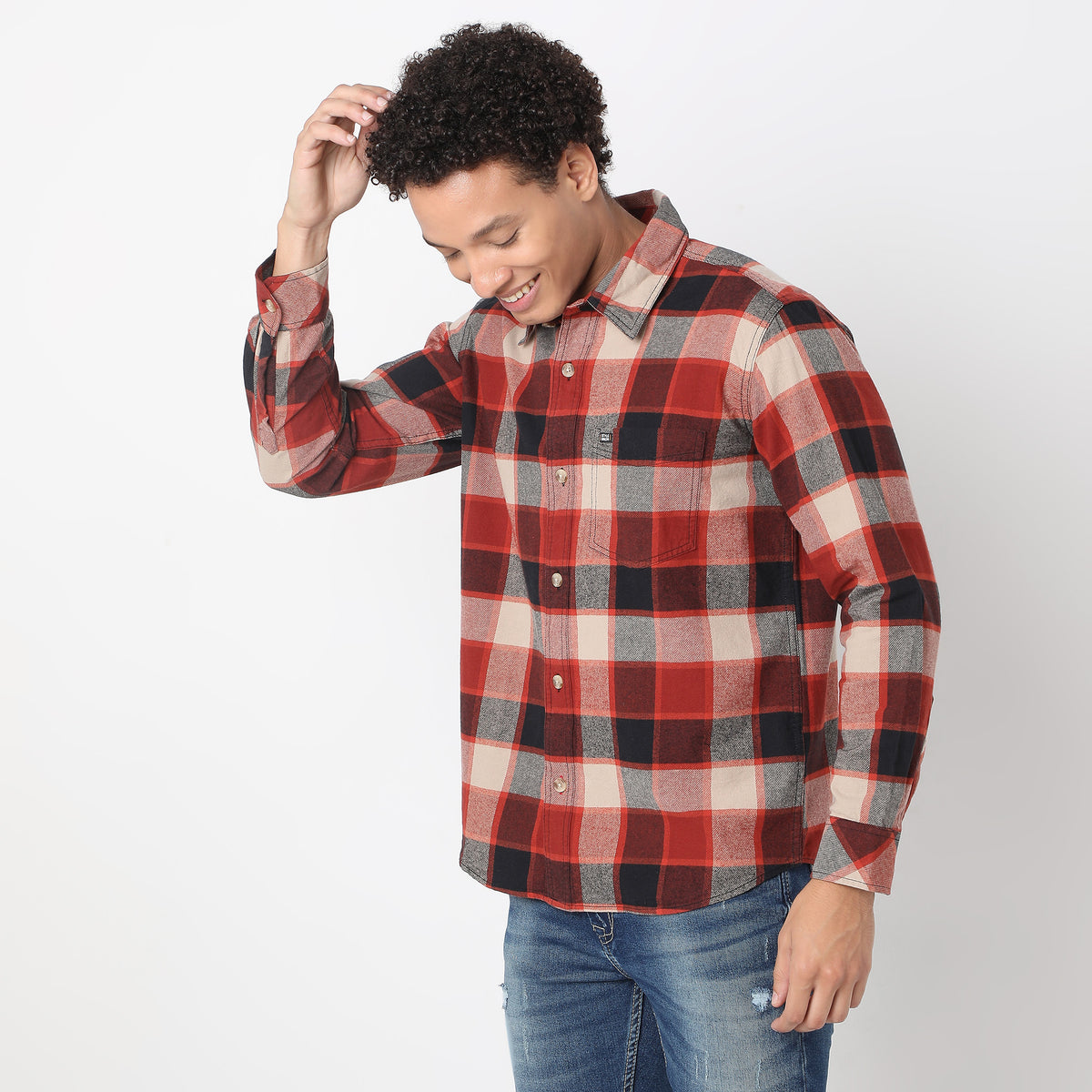 Regular Fit Checkered Shirt