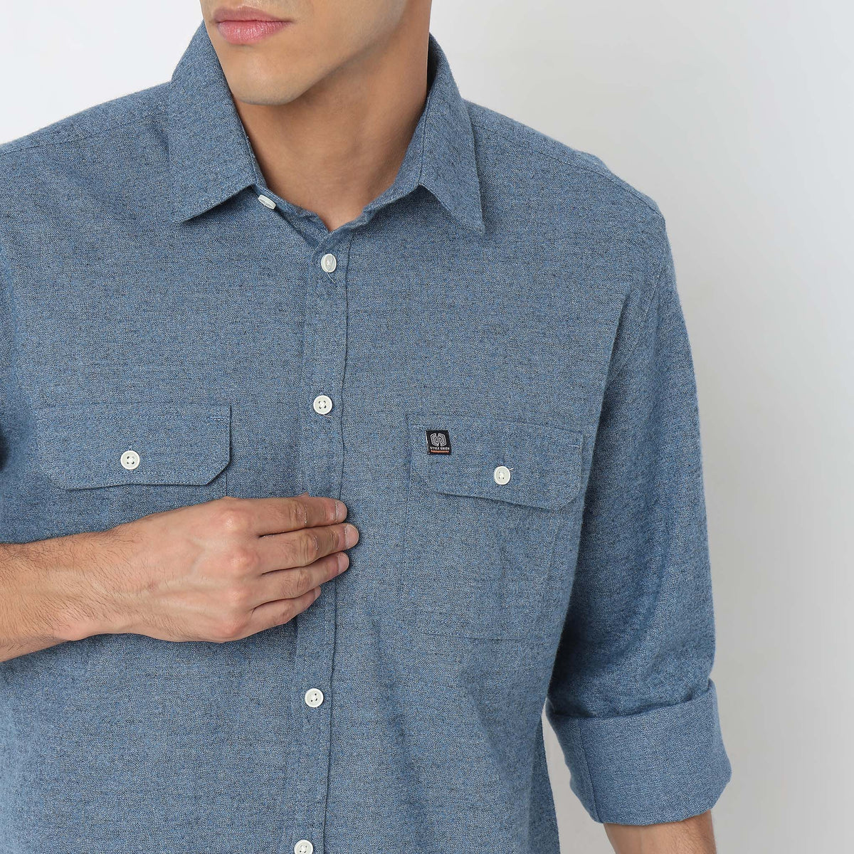 Regular Fit Solid Shirt