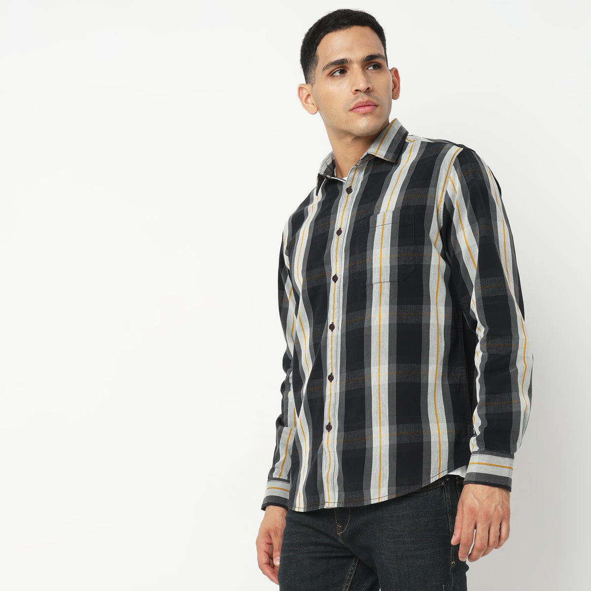 Regular Fit Checkered Shirt