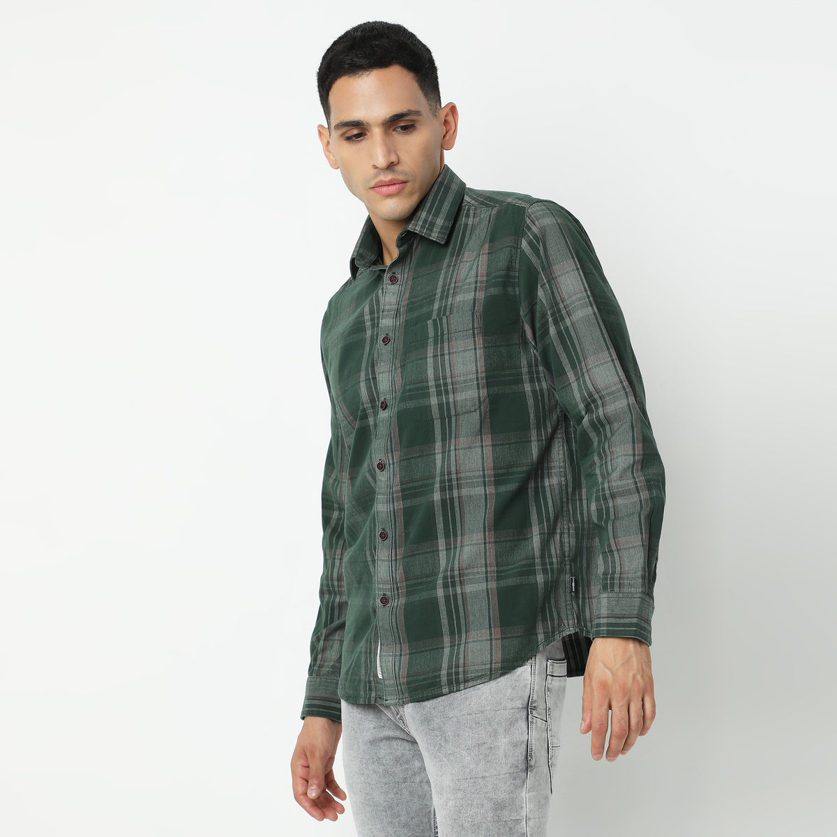 Regular Fit Checkered Shirt