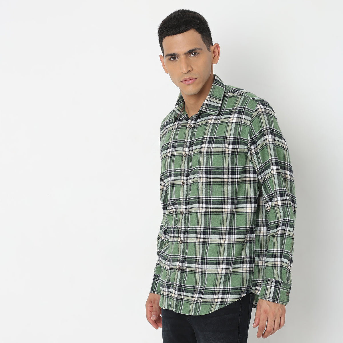 Regular Fit Checkered Shirt