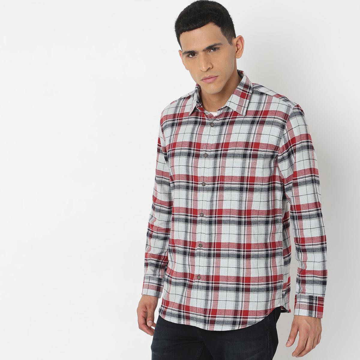 Regular Fit Checkered Shirt