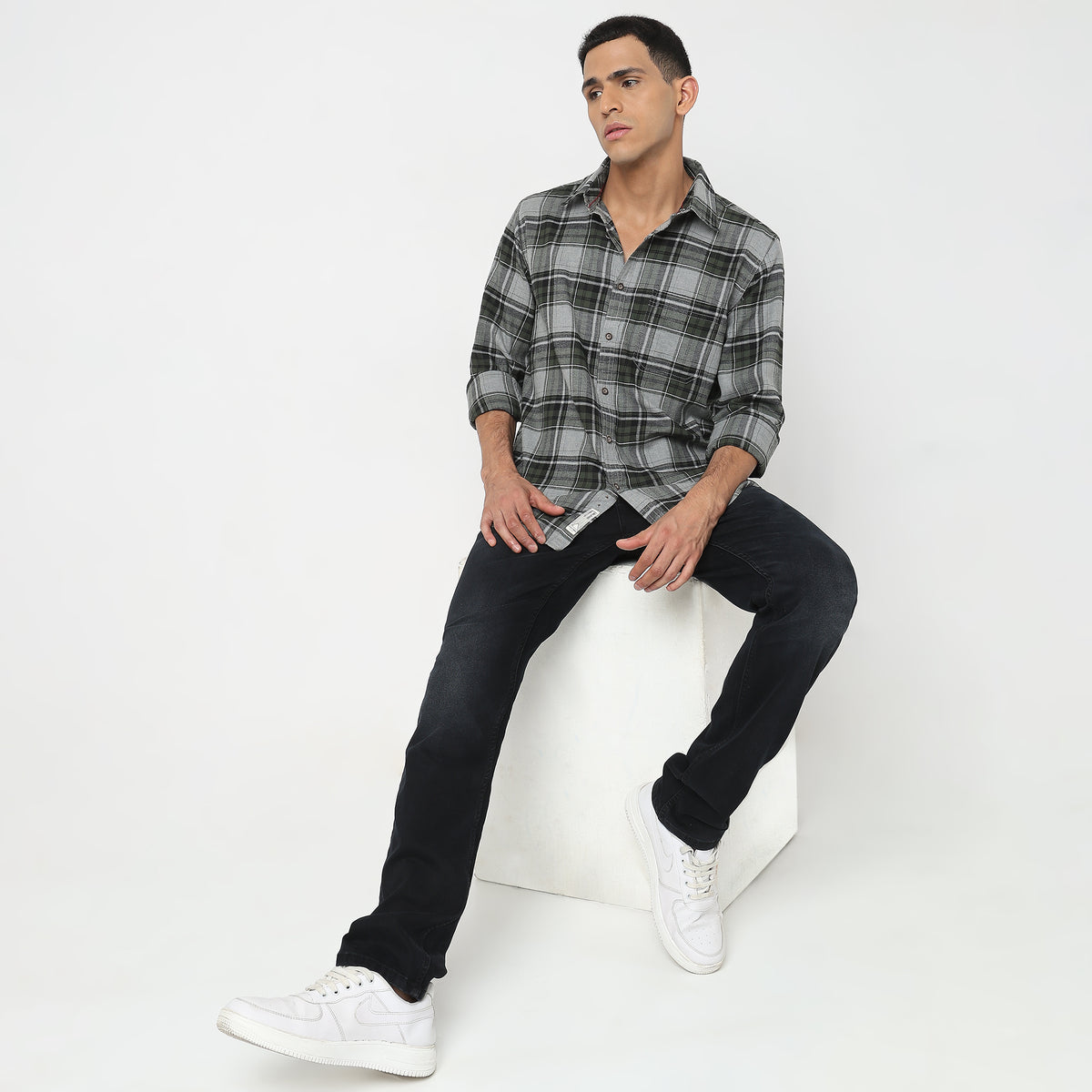 Regular Fit Checkered Shirt