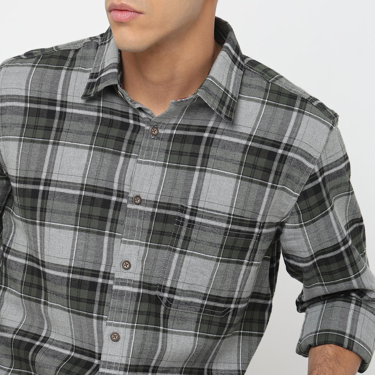 Regular Fit Checkered Shirt