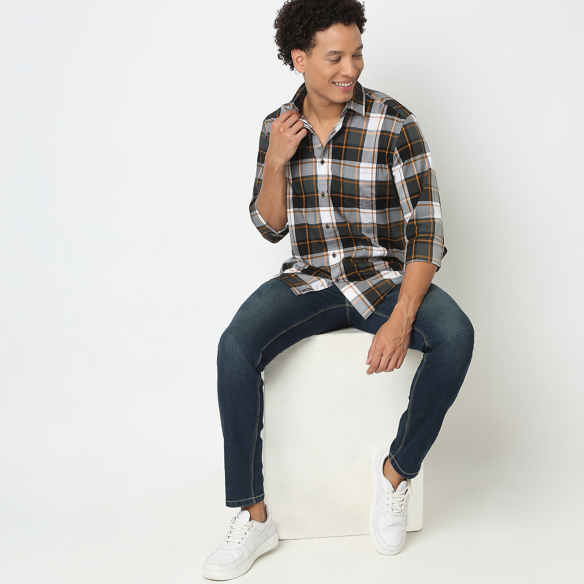 Regular Fit Checkered Shirt