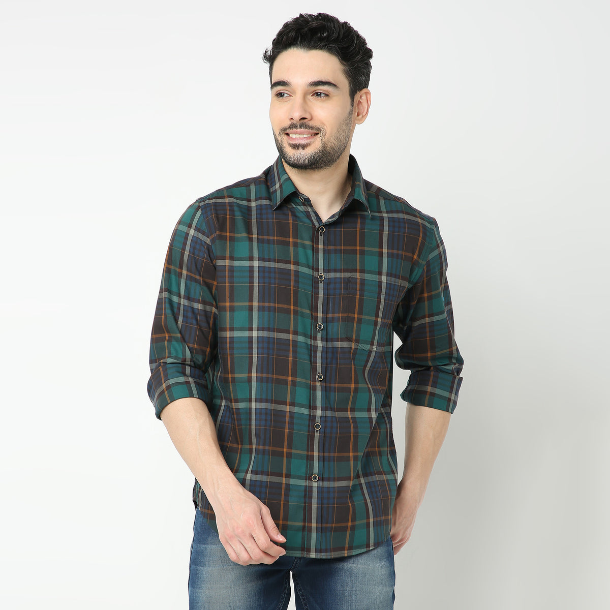 Regular Fit Checkered Shirt