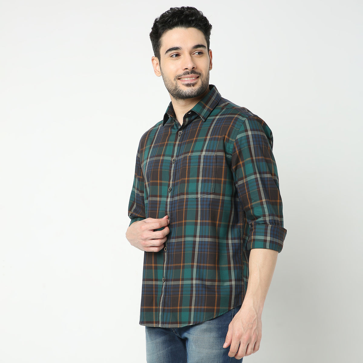 Regular Fit Checkered Shirt