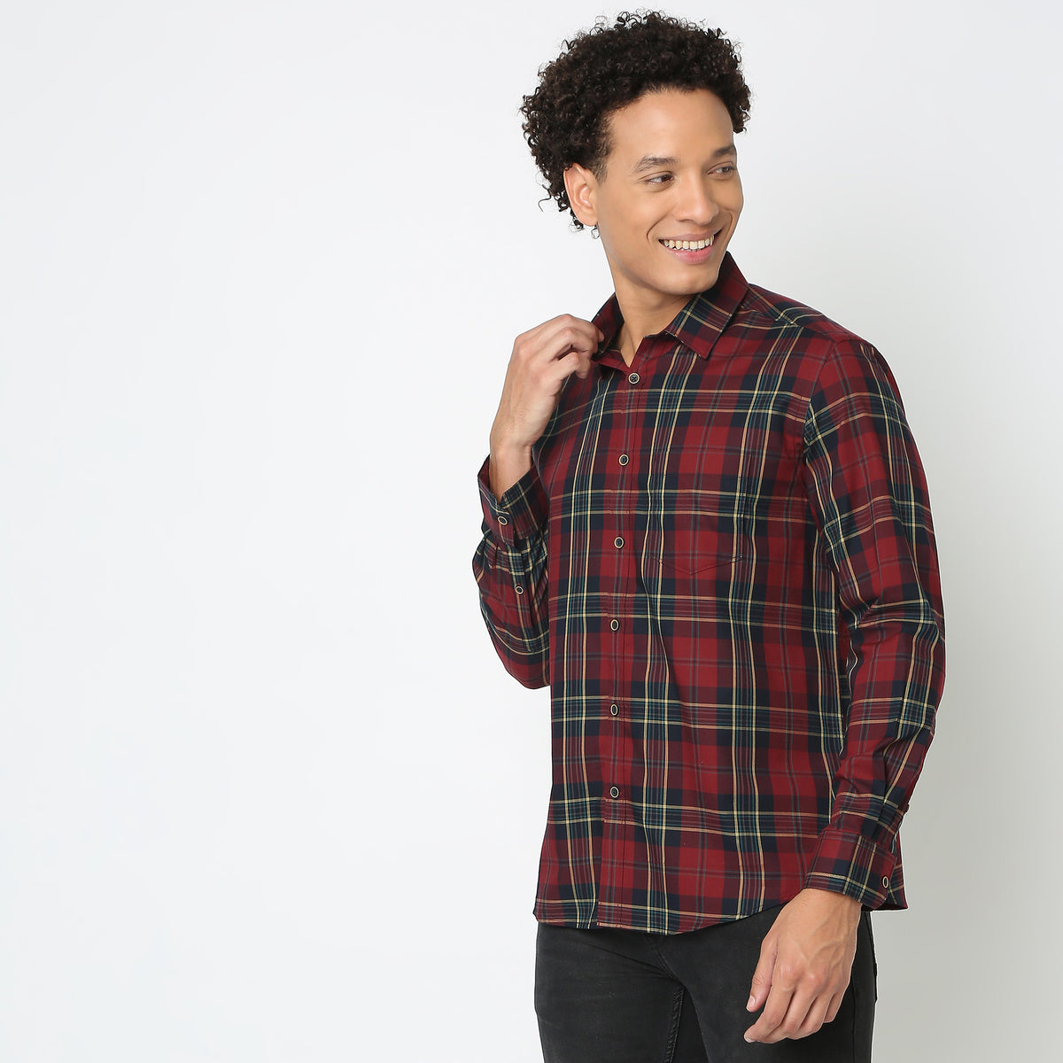 Regular Fit Checkered Shirt