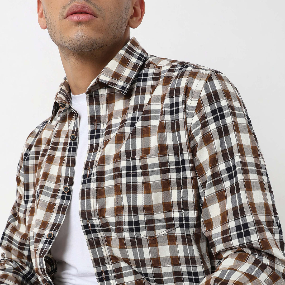 Regular Fit Checkered Shirt