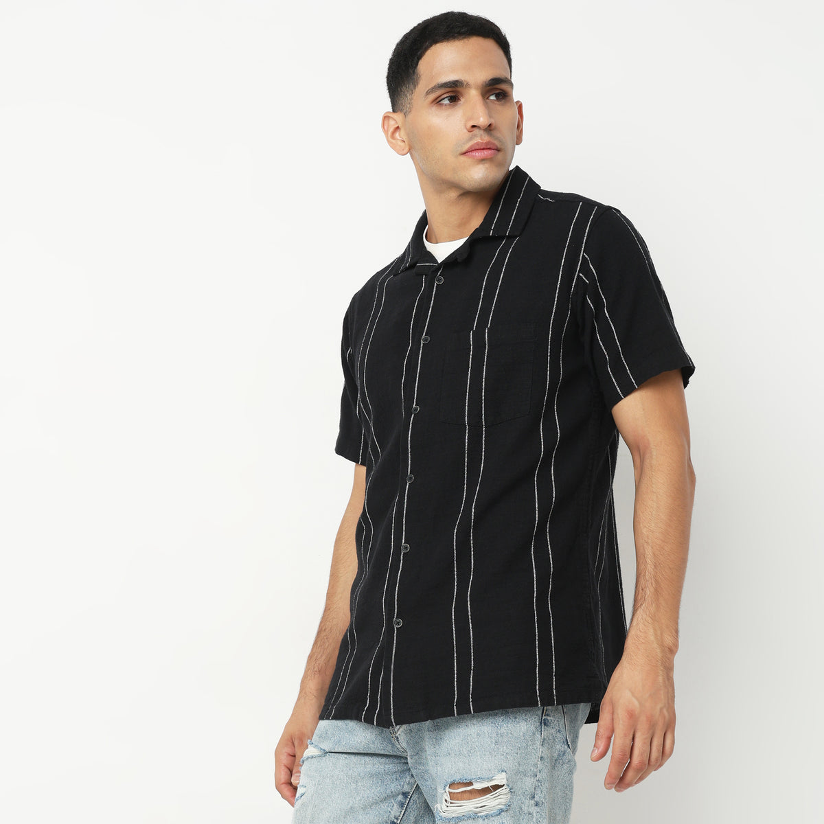 Regular Fit Striped Shirt