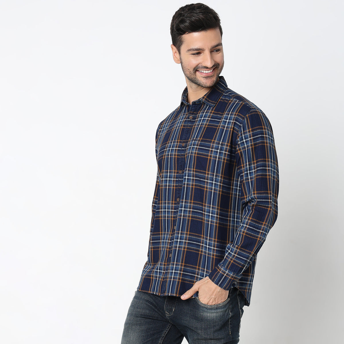 Regular Fit Checkered Shirt