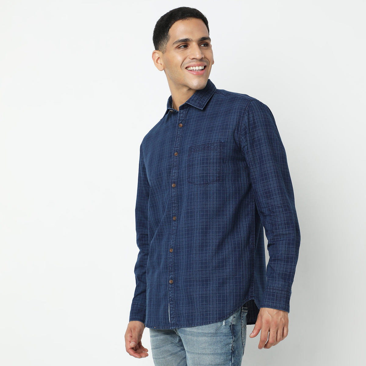 Regular Fit Checkered Shirt