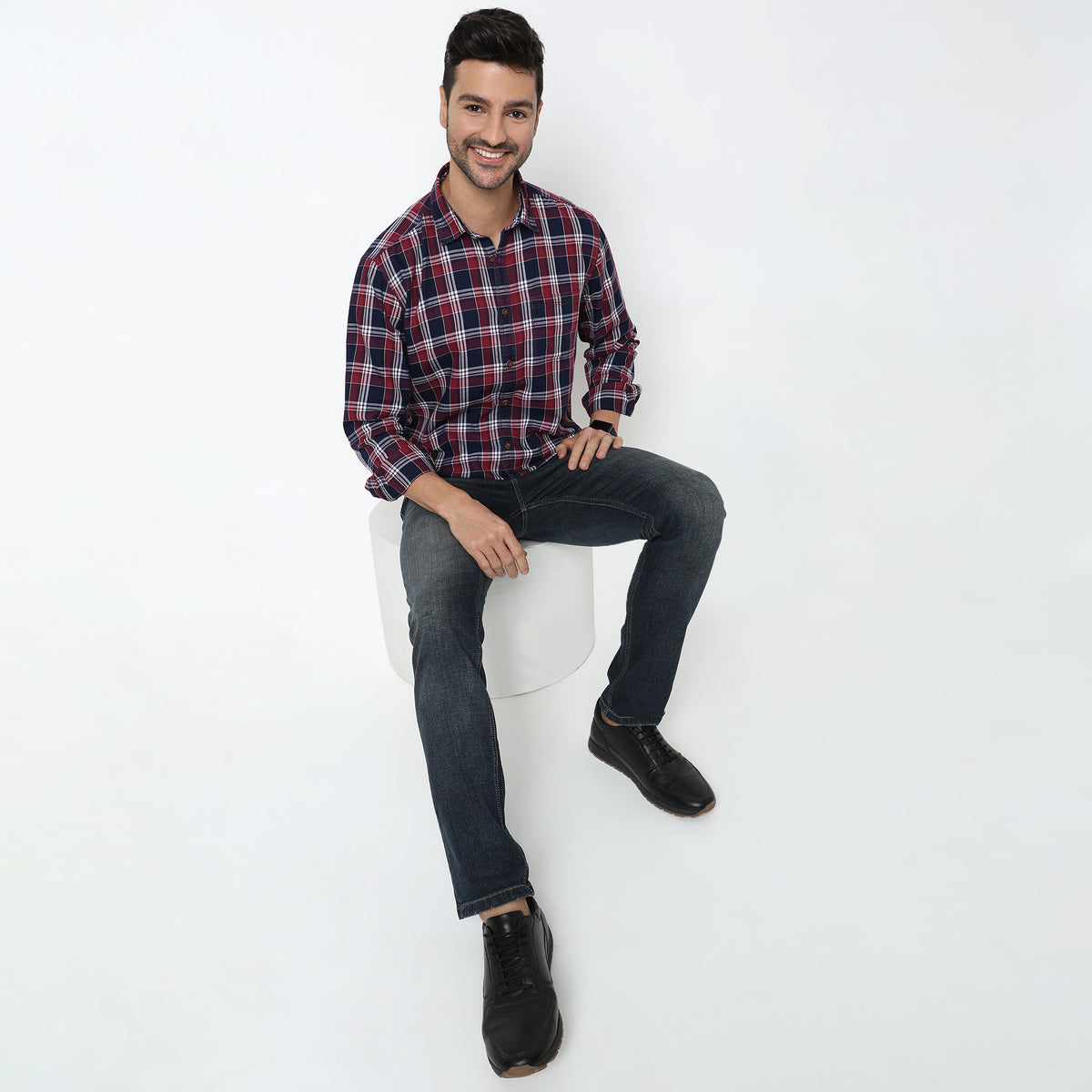 Regular Fit Checkered Shirt