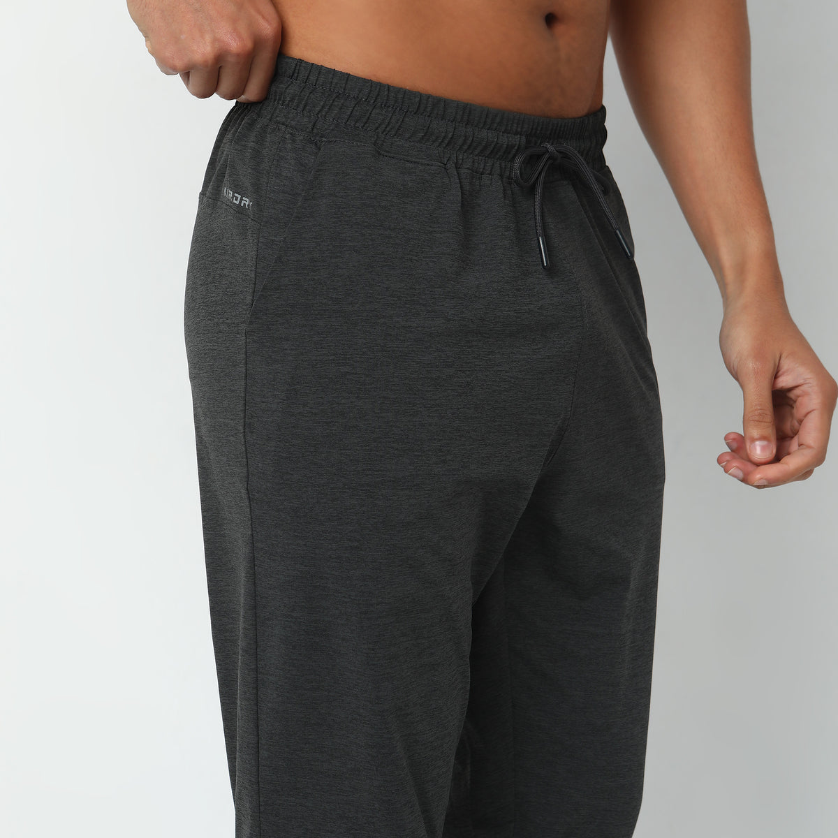 Regular Fit Solid Mid Rise Trackpants