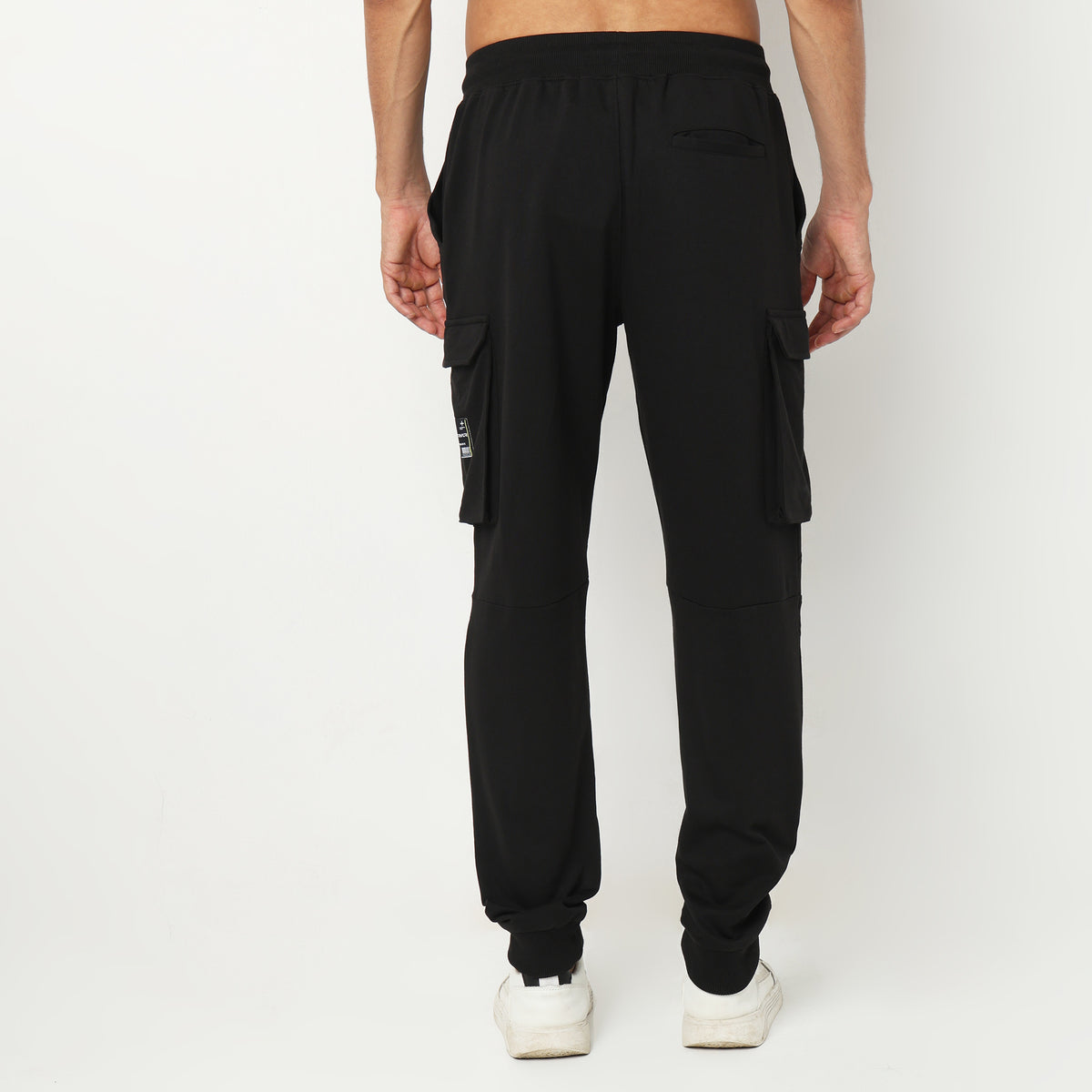 Oversize Solid Mid Rise Trackpants