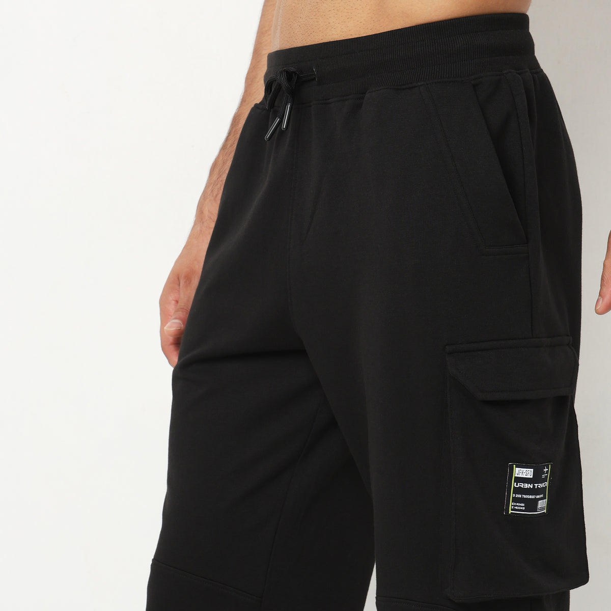 Oversize Solid Mid Rise Trackpants