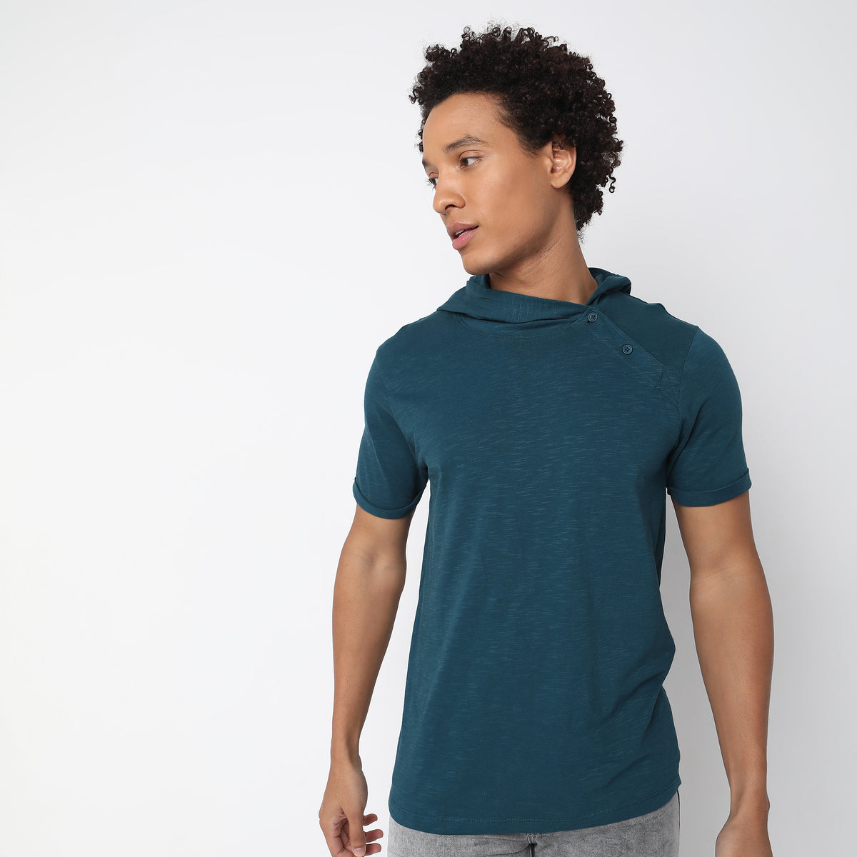 Regular Fit Solid T-Shirt