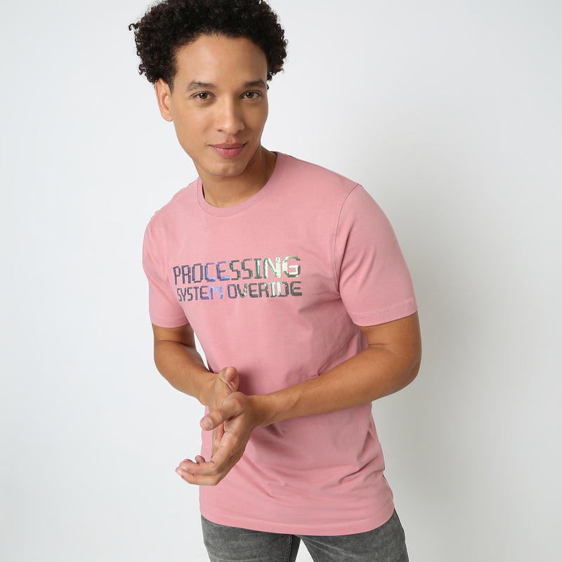 Regular Fit Solid T-Shirt