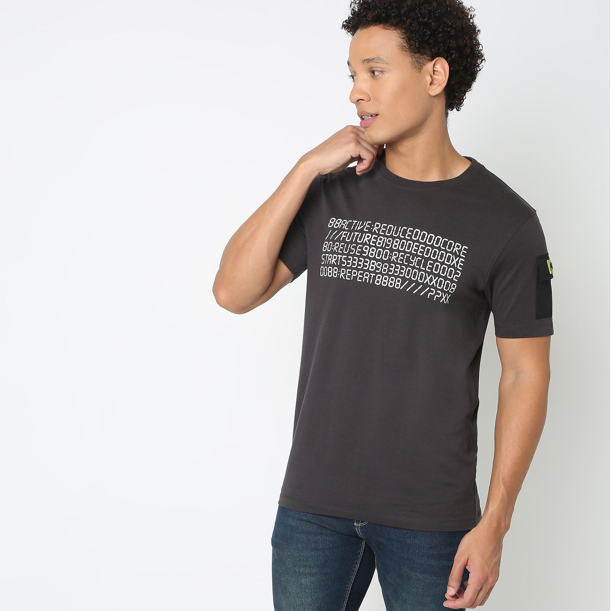 Regular Fit Solid T-Shirt