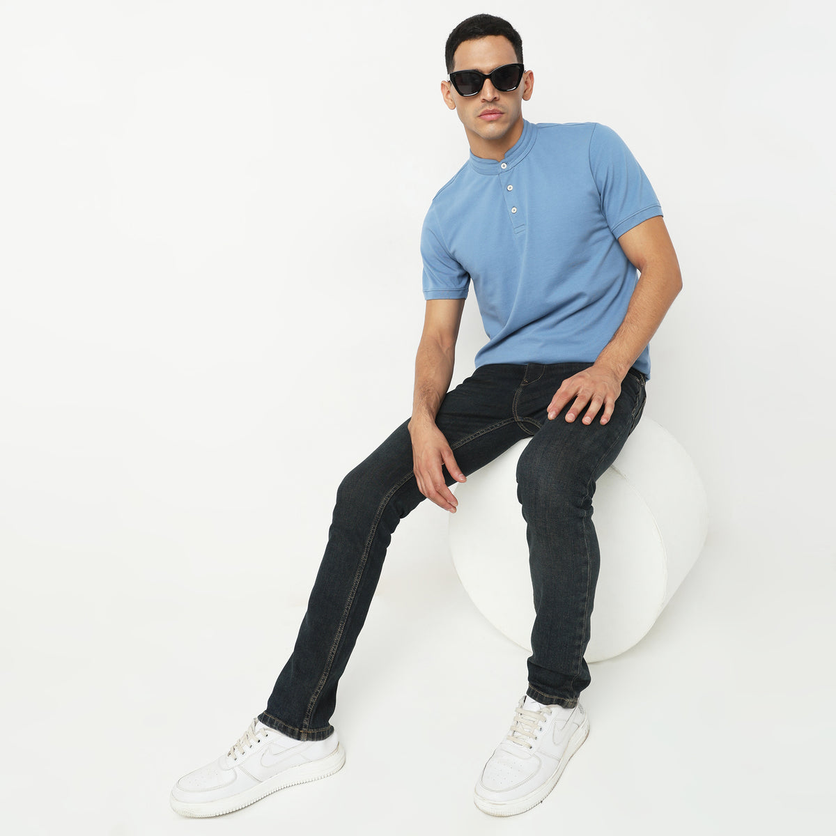 Regular Fit Solid T-Shirt