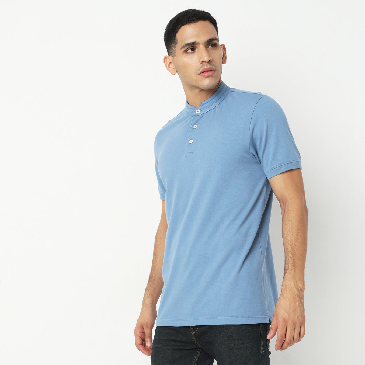 Regular Fit Solid T-Shirt