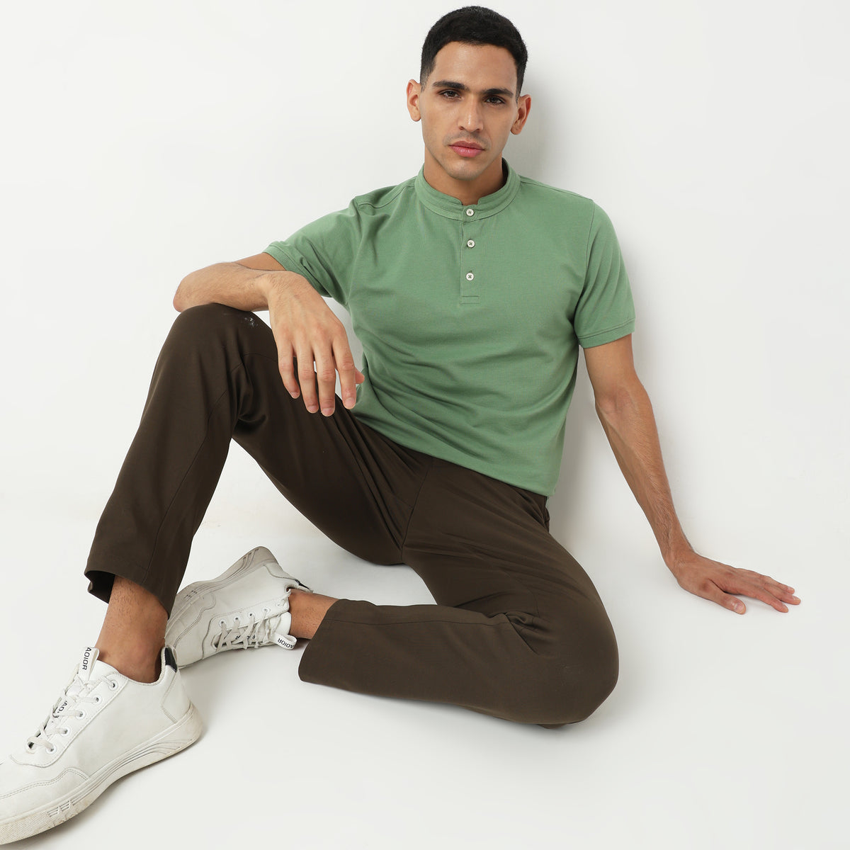 Regular Fit Solid T-Shirt