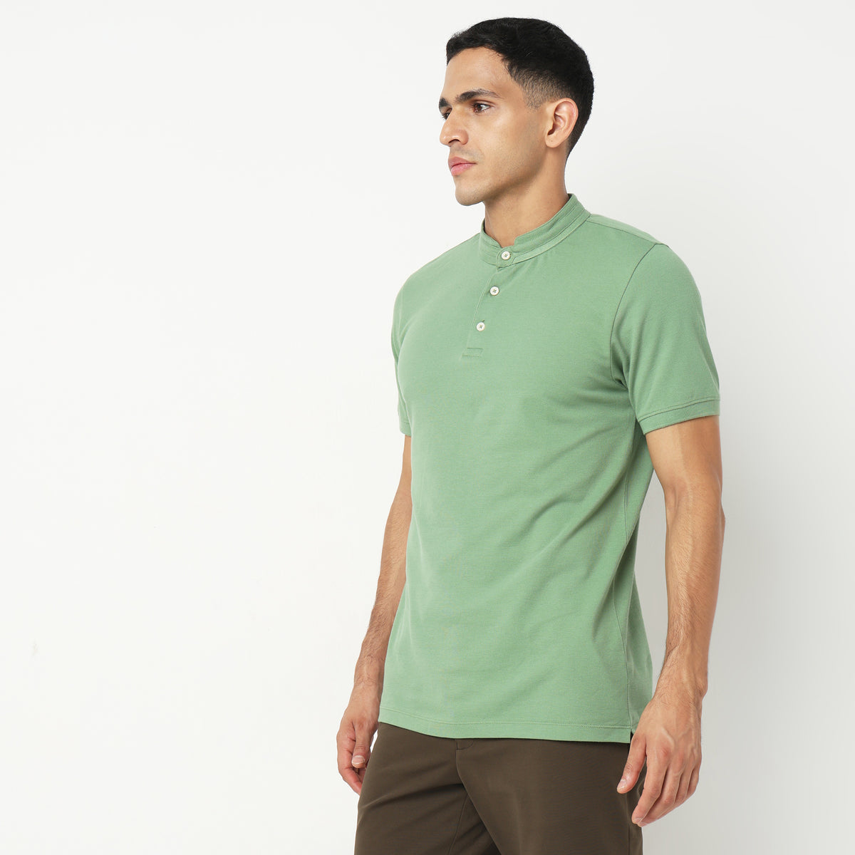 Regular Fit Solid T-Shirt