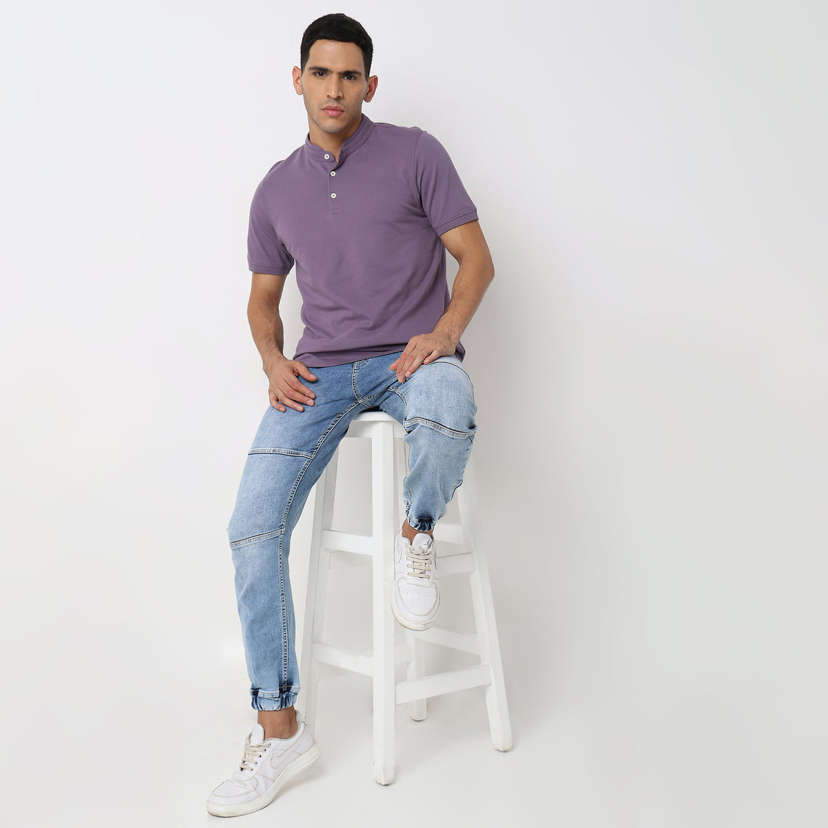 Regular Fit Solid T-Shirt