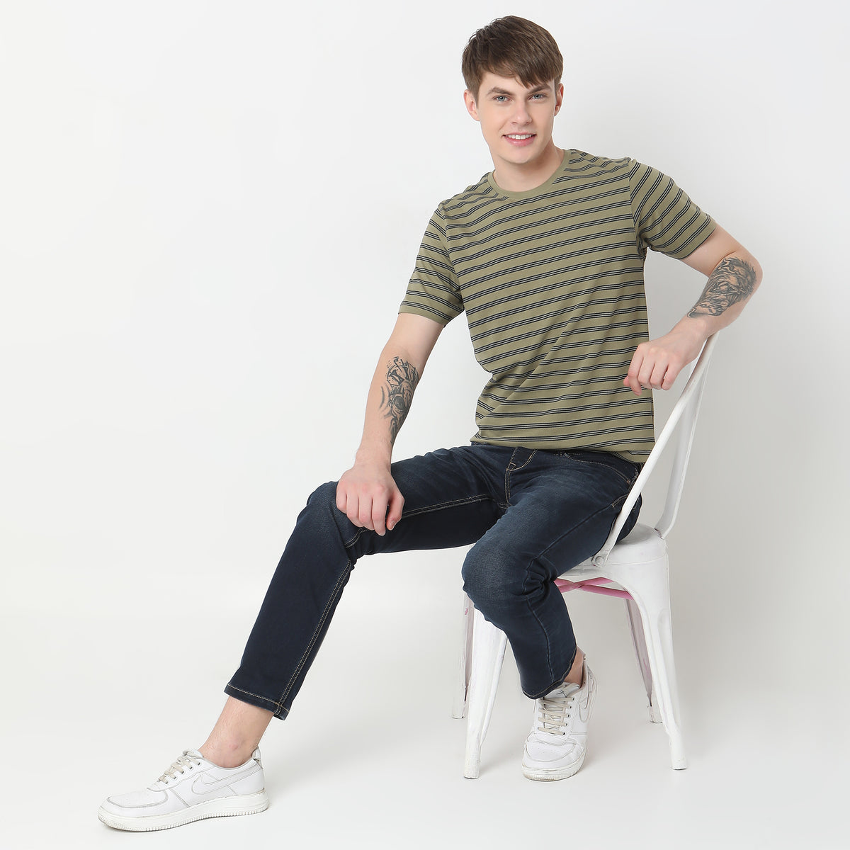 Regular Fit Striped T-Shirt