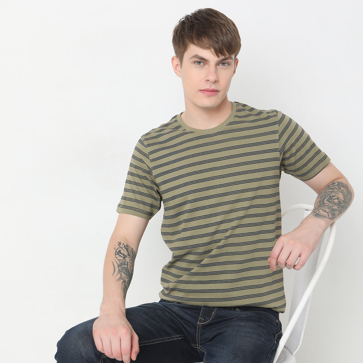 Regular Fit Striped T-Shirt