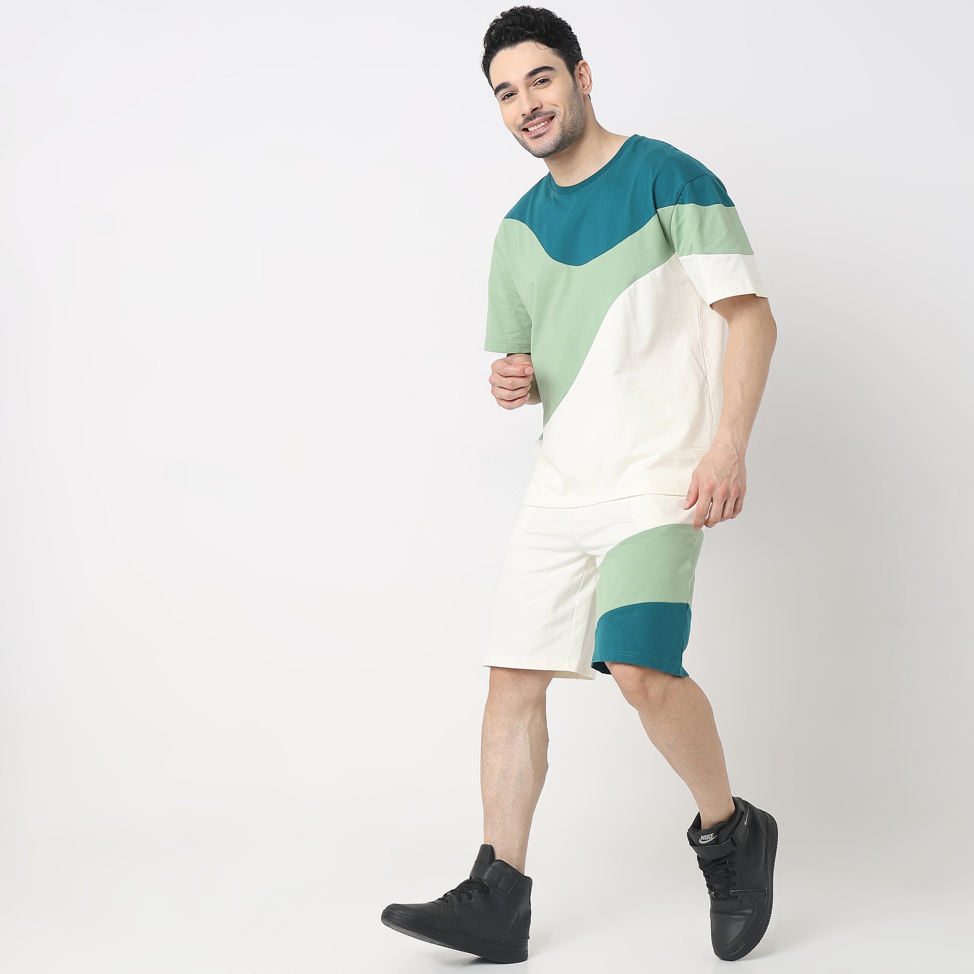 Oversize Color Block T-Shirt