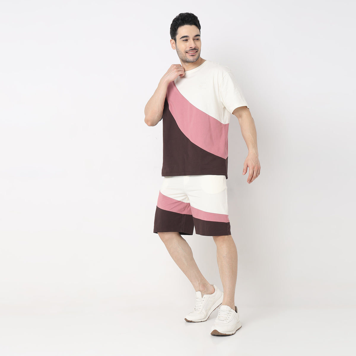 Oversize Color Block T-Shirt