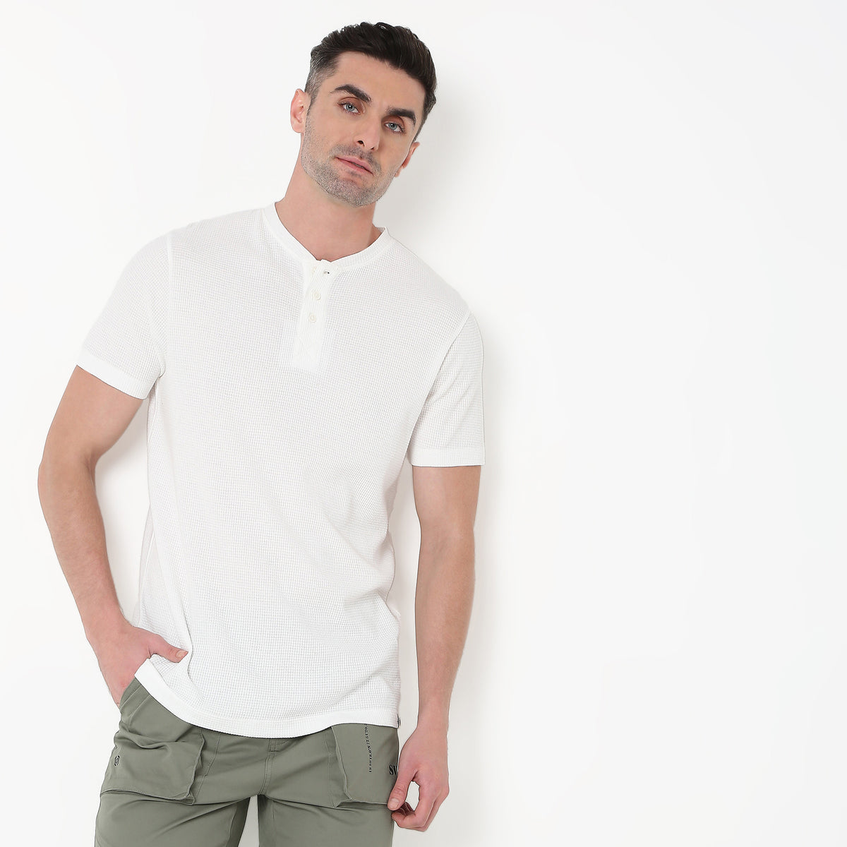 Regular Fit Solid T-Shirt