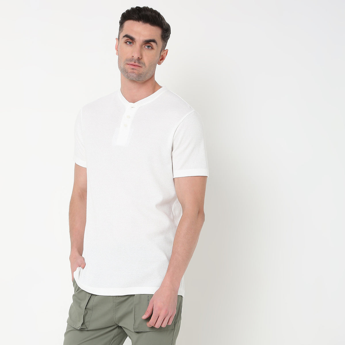 Regular Fit Solid T-Shirt