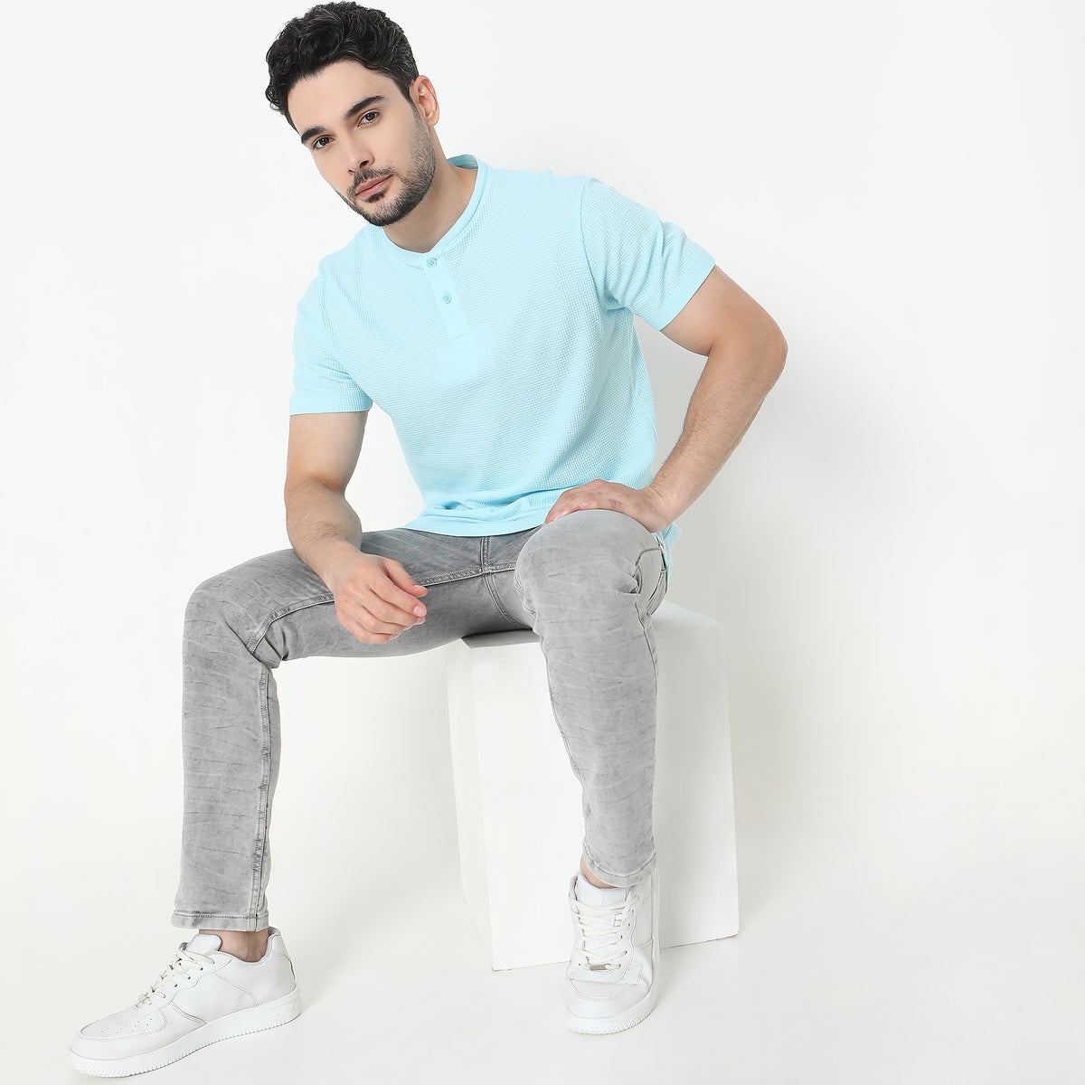 Regular Fit Solid T-Shirt