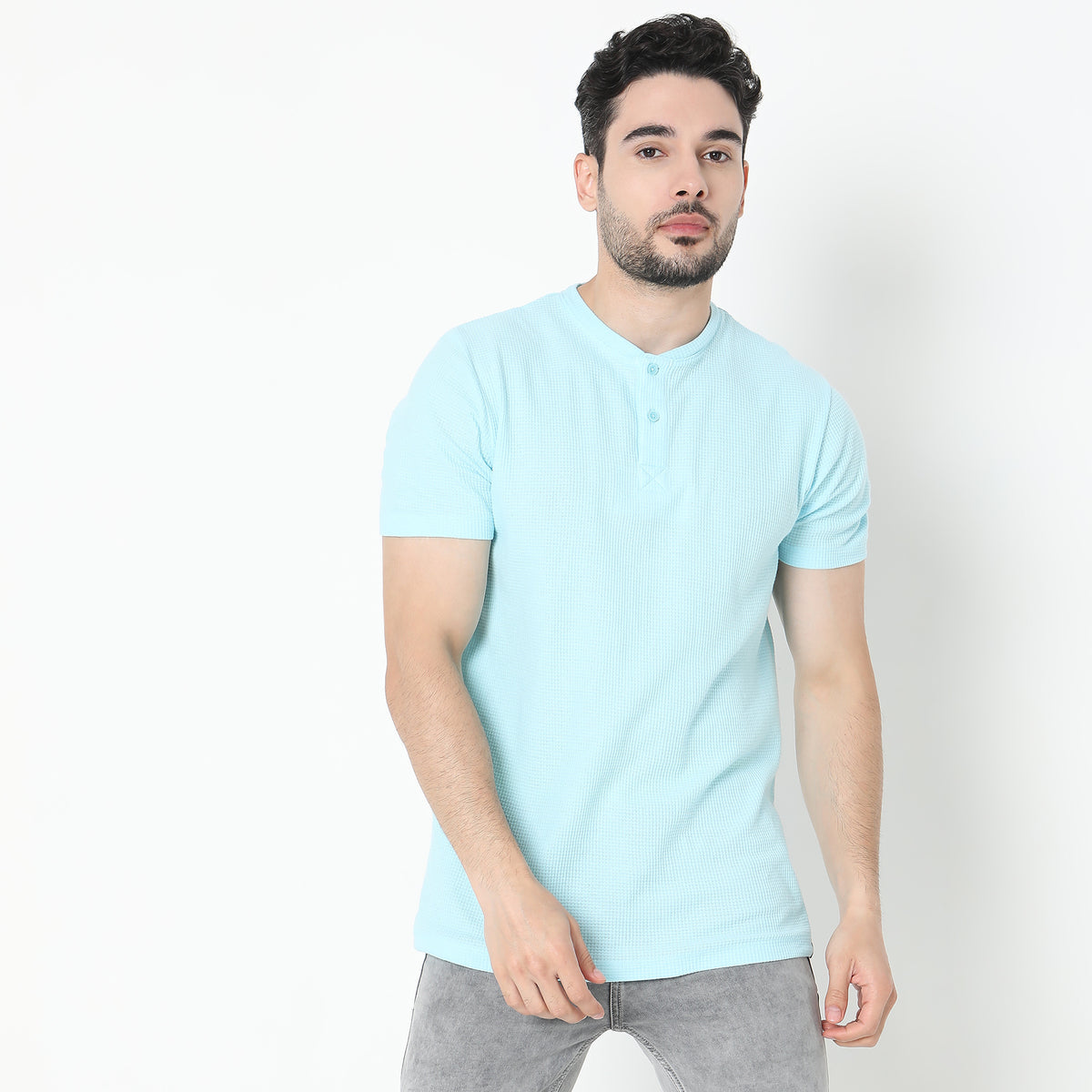 Regular Fit Solid T-Shirt