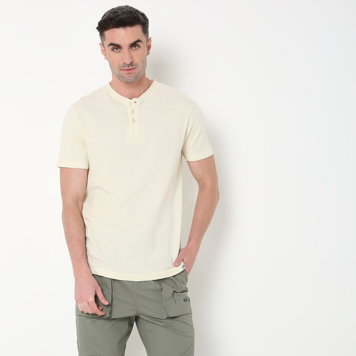 Regular Fit Solid T-Shirt