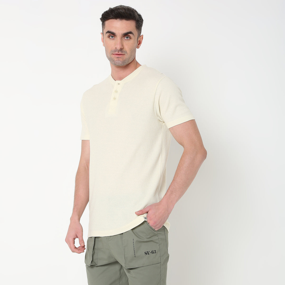 Regular Fit Solid T-Shirt