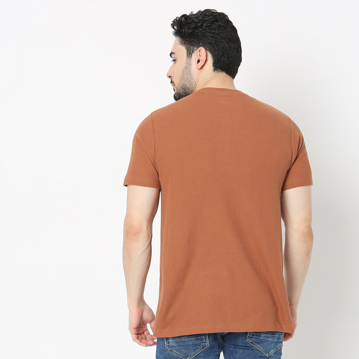 Regular Fit Solid T-Shirt