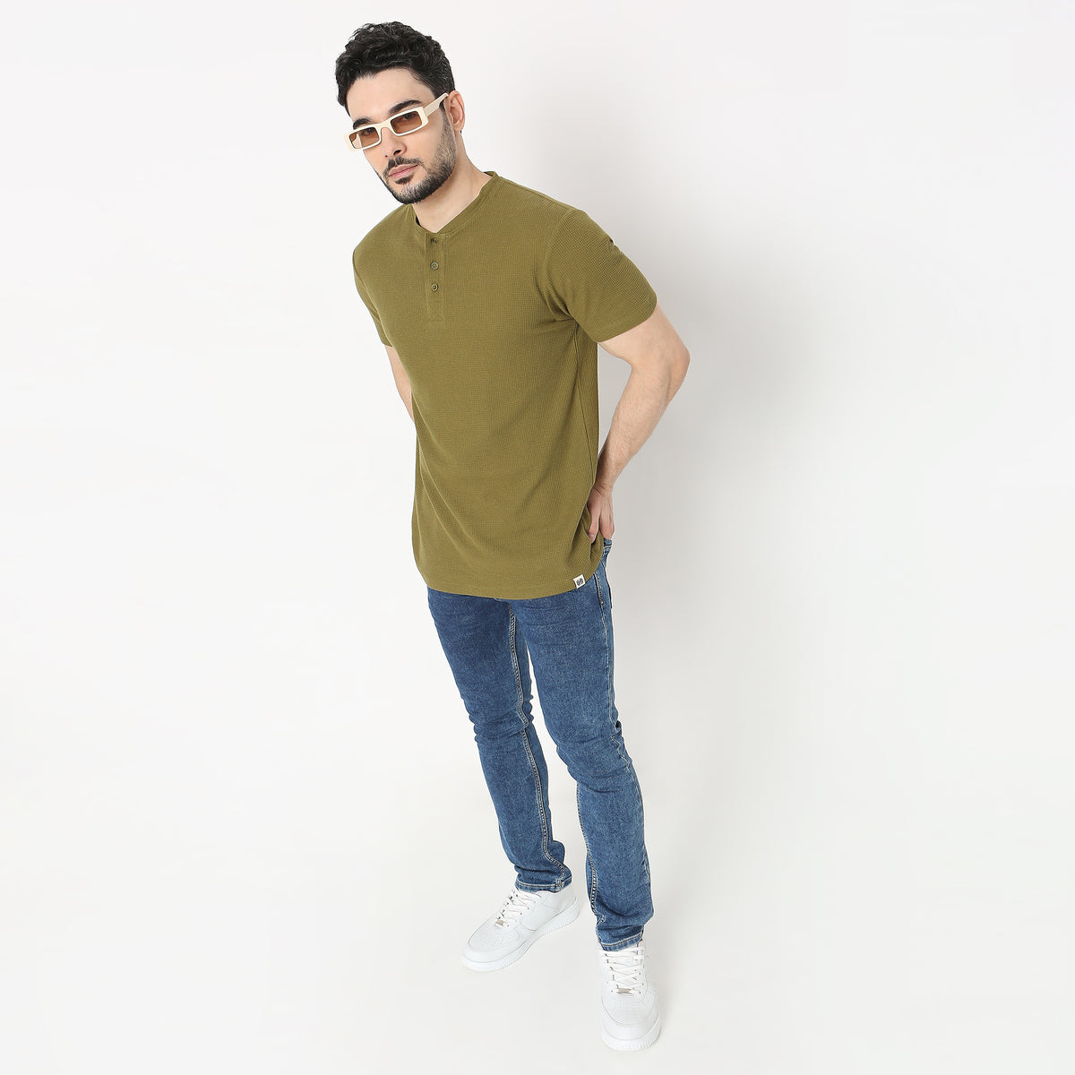 Regular Fit Solid T-Shirt