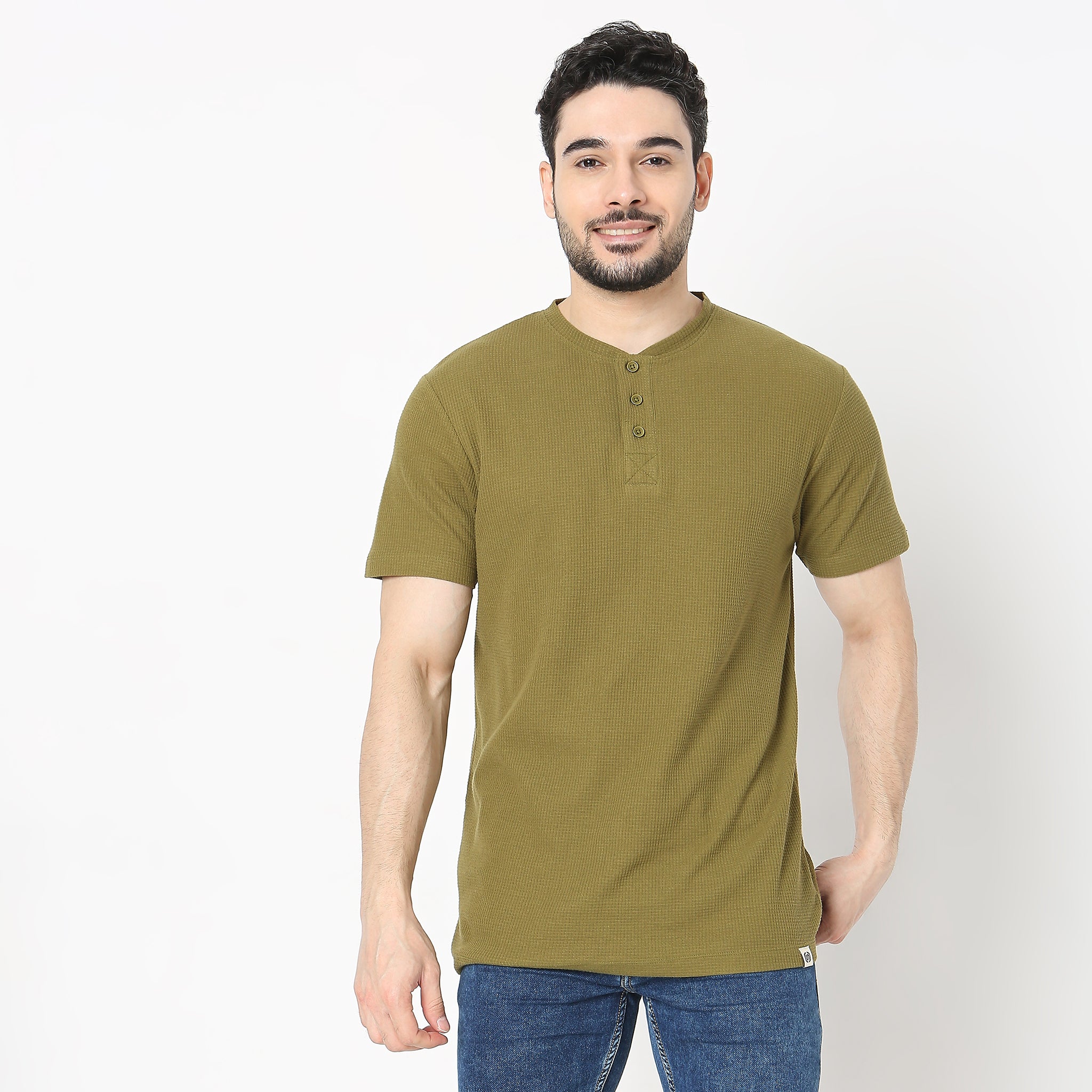 Regular Fit Solid T-Shirt