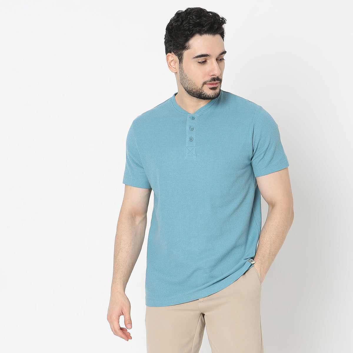 Regular Fit Solid T-Shirt