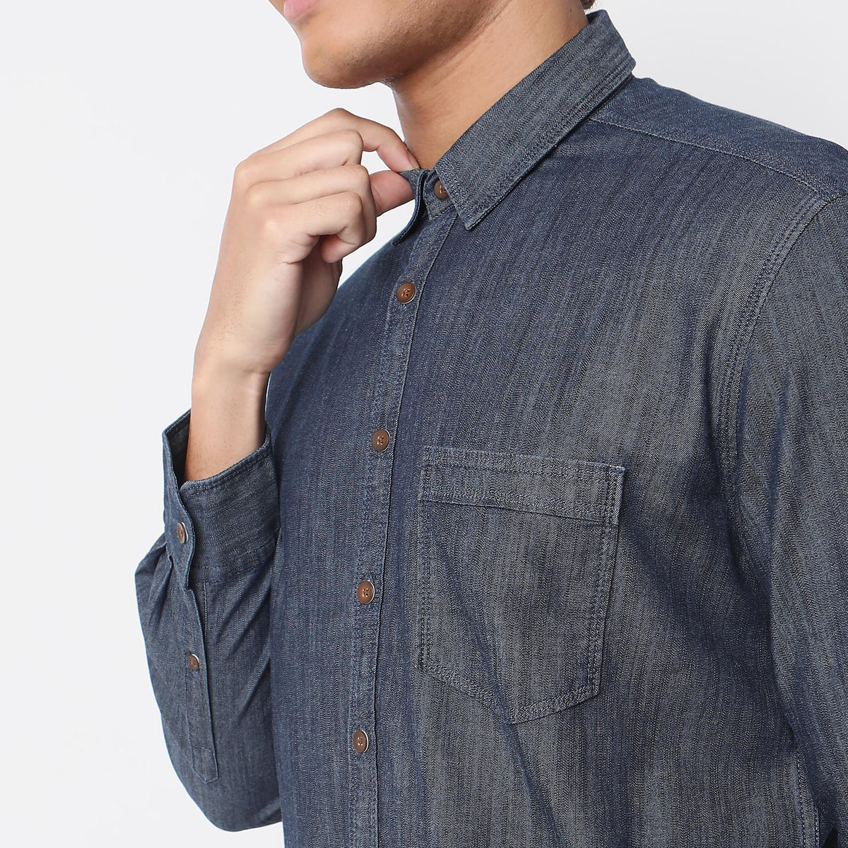 Regular Fit Solid Shirt