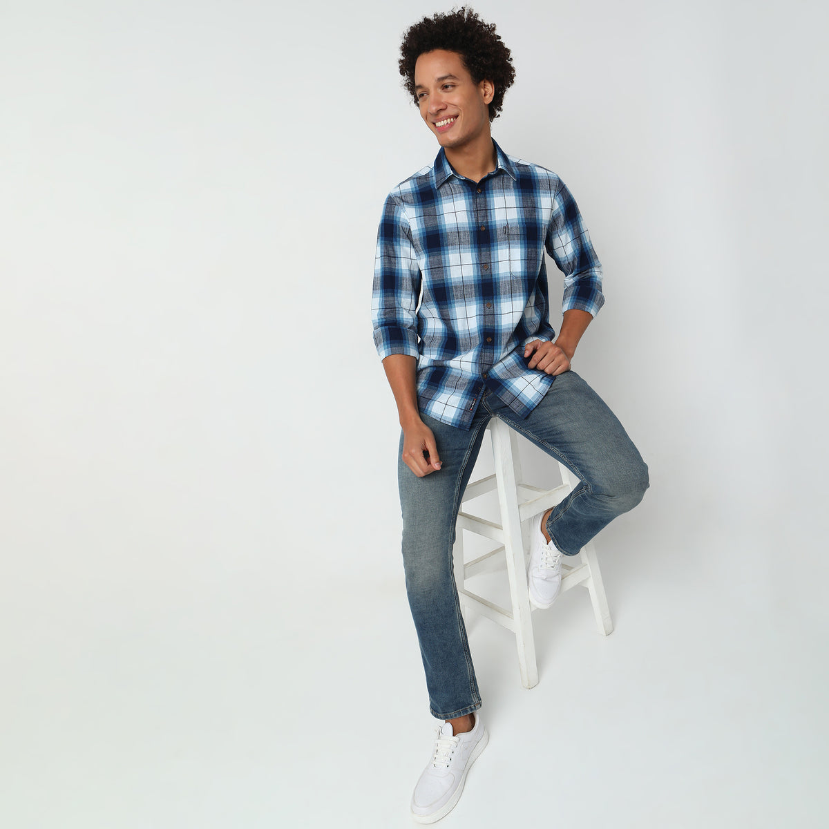 Regular Fit Checkered Shirt