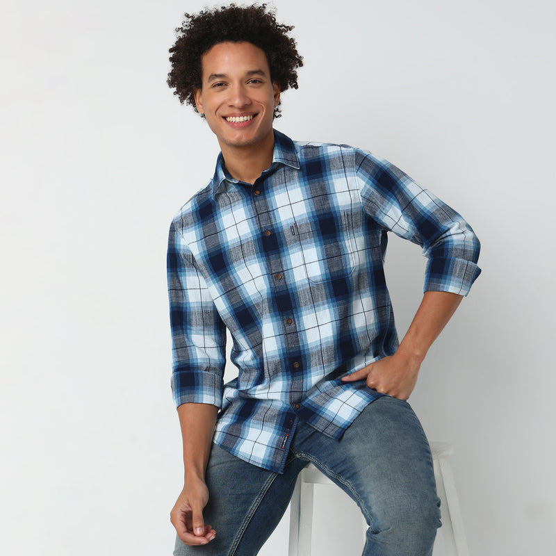 Regular Fit Checkered Shirt