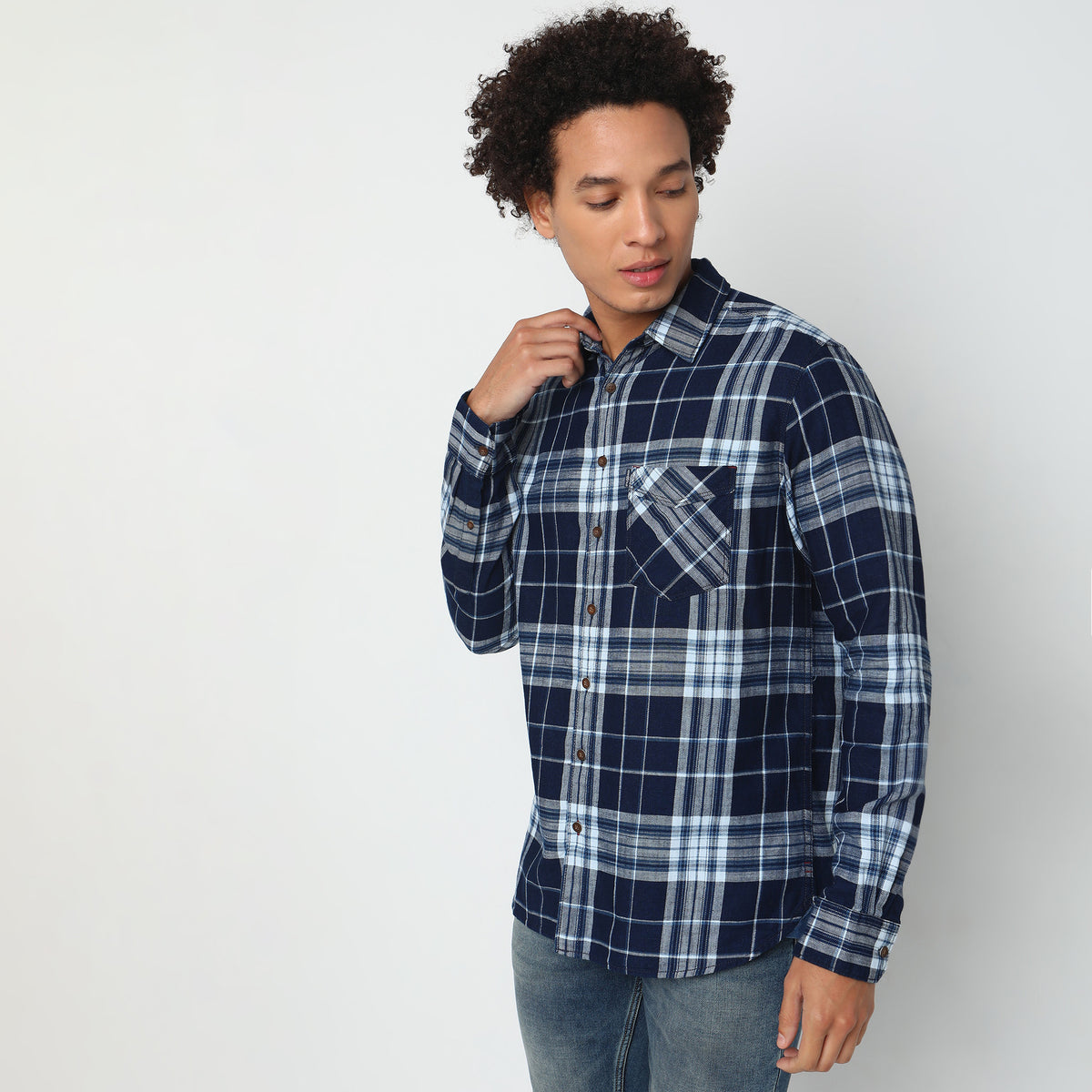 Regular Fit Checkered Shirt