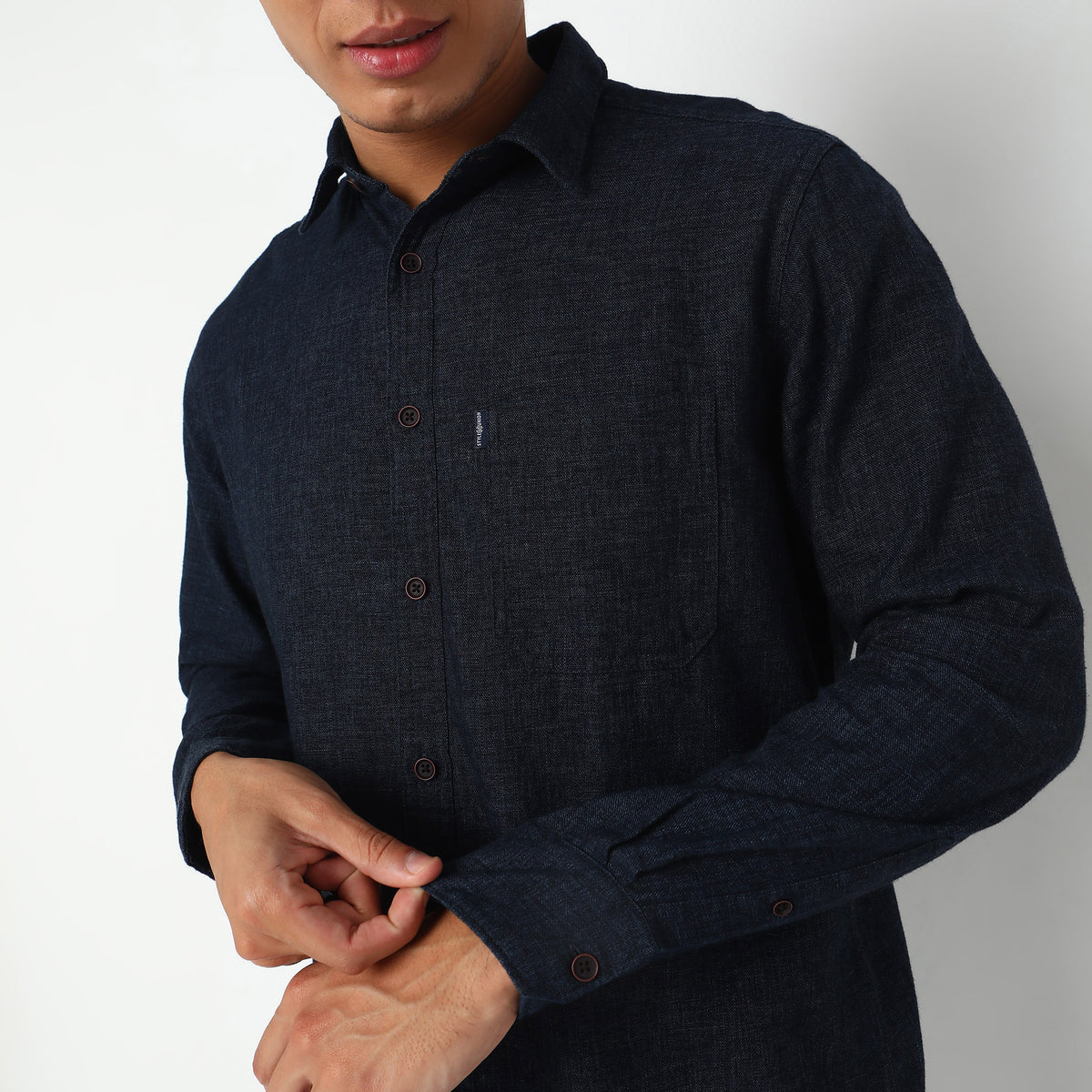 Regular Fit Solid Shirt