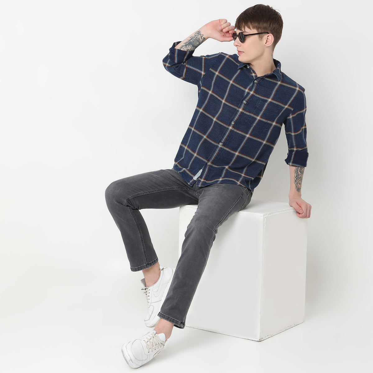 Regular Fit Checkered Shirt