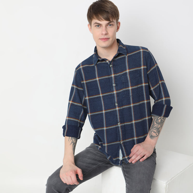 Regular Fit Checkered Shirt